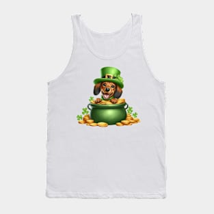 St Patricks Day Dachshund Dog Tank Top